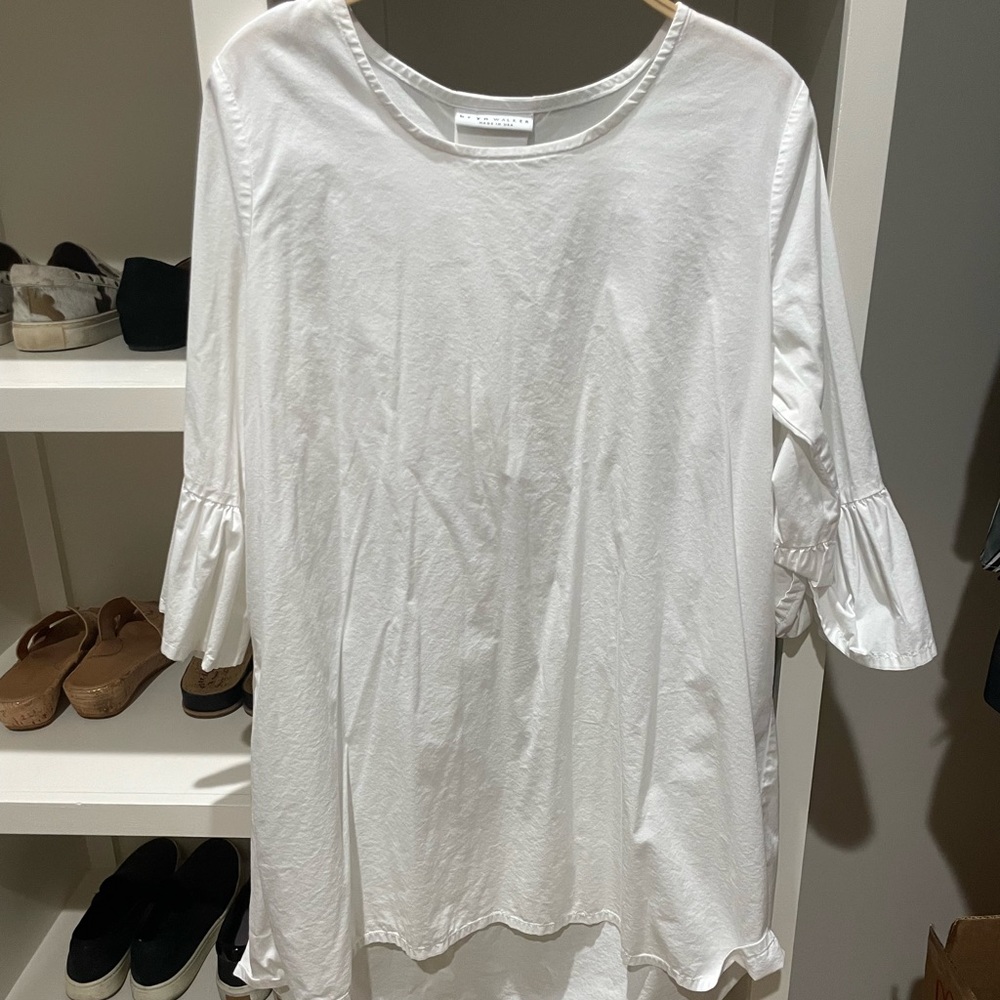 Bryn Walker white cotton tunic size
